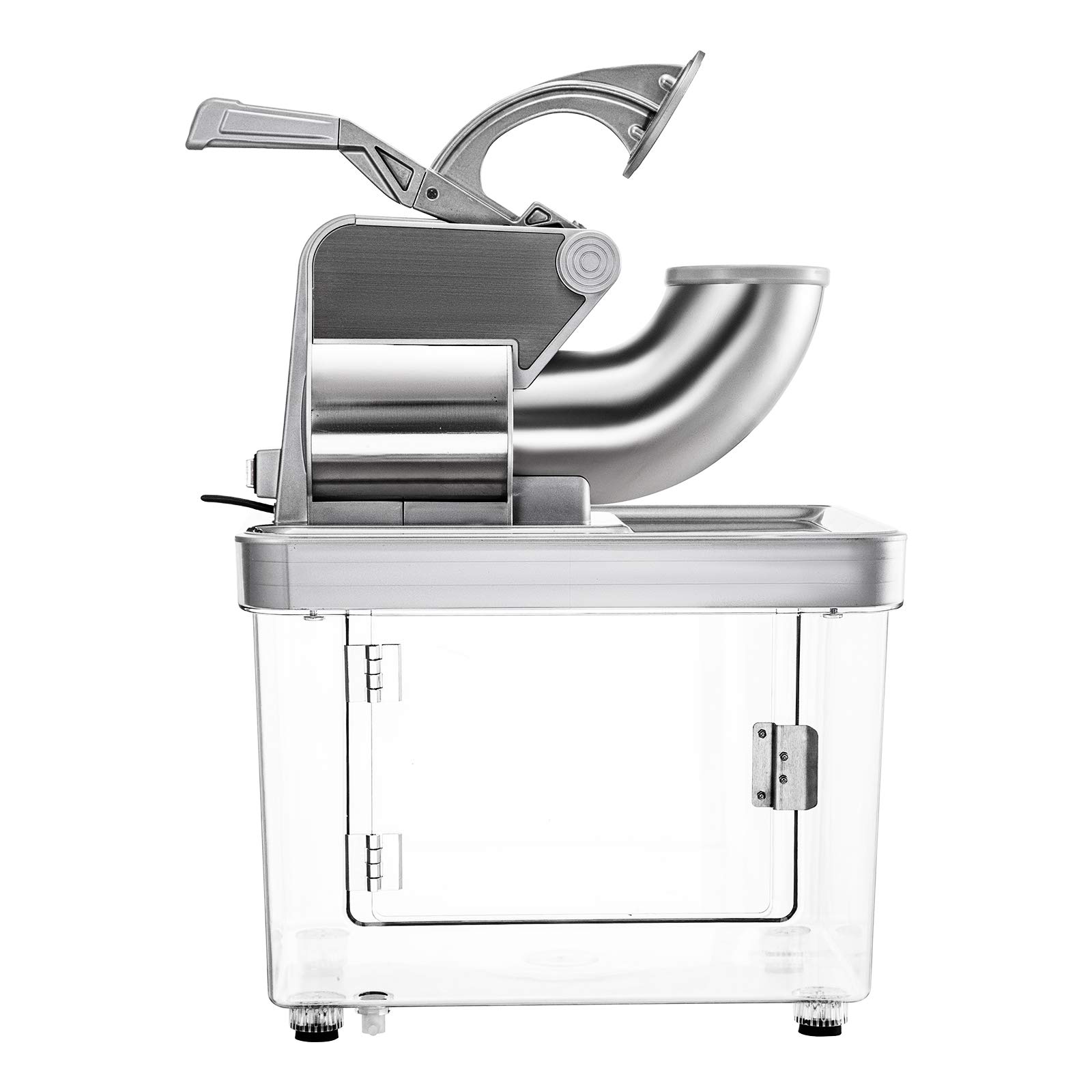 VEVOR 110V Commercial Ice Crusher 661LBS/H, ETL Approved 300W Electric Snow Cone Machine with Dual Blades, Stainless Steel Shaved Ice Machine with Safety On/Off Switch for Family, Restaurants, Bars