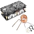 2500W Induction Heating Board, 12V-48V Low Voltage ZVS High-Frequency Induction Heater Heating Machine Module with Spiral Coil and for DIY Quench and Smelting Metal