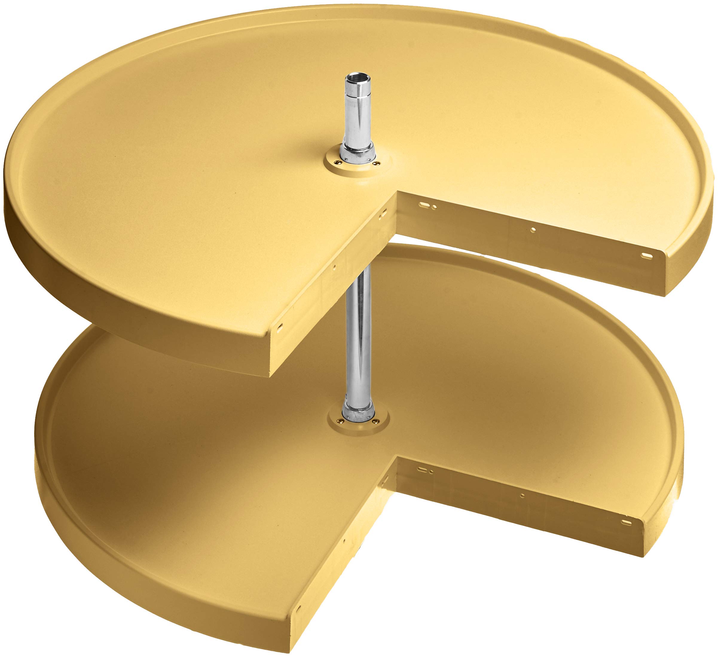 Rev-A-Shelf 24 in Almond Polymer Pie-Cut Lazy Susans 2-Shelf