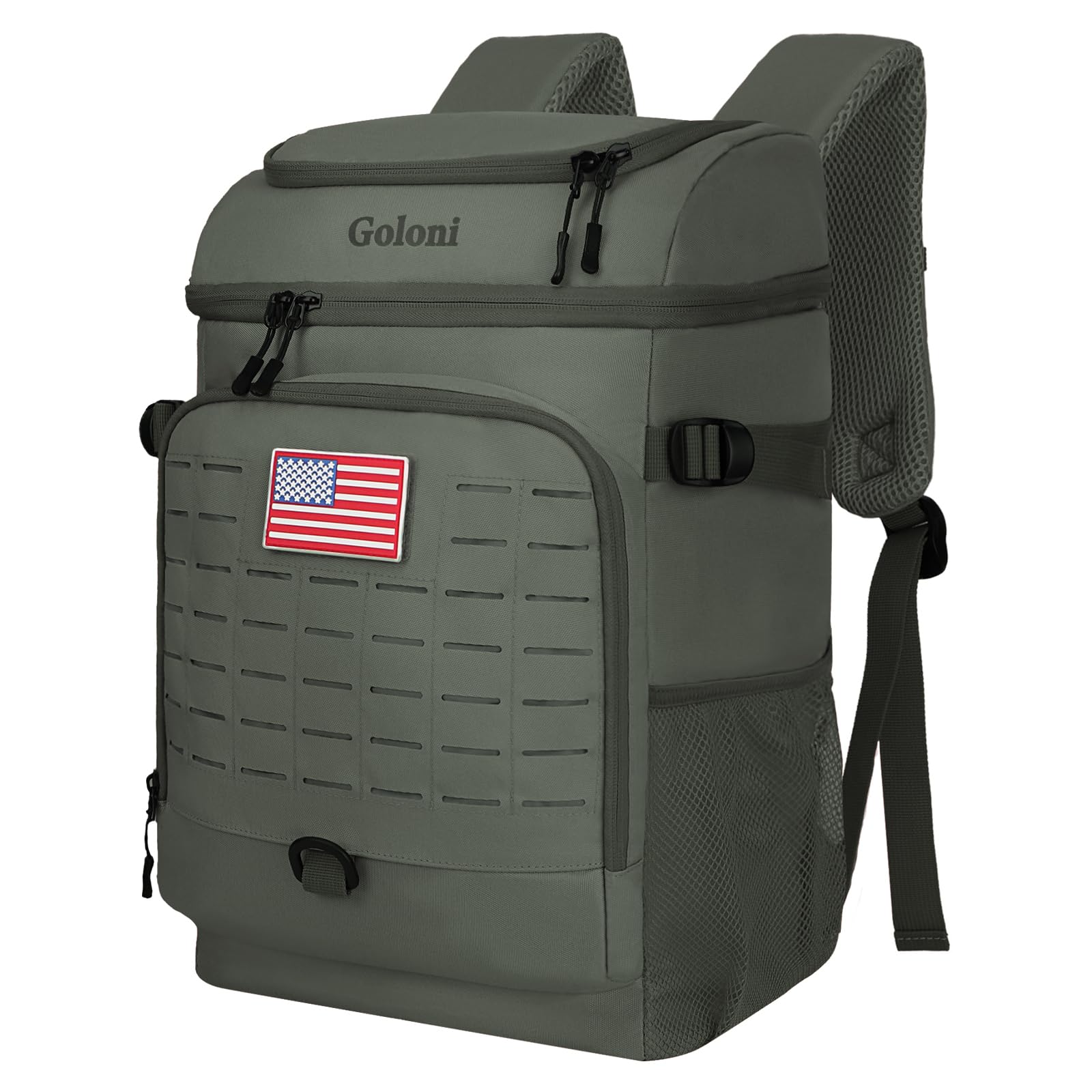 Photo 1 of Cooler Backpack, 30 Can Backpack Cooler 4-Sided Cold Retention Technology, Lightweight & Hands-Free for Beach, Camping, Hiking, and Tailgating