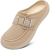 JOINFREE Womens Slippers Wide Slip on Mules Adjustable Diabetic Slipper Warm Memory Foam House Slippers for Edema Swollen Bunions Indoor & Outdoor