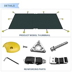 E&K 18'x40' Pool Cover for Inground