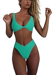 geluboao Women Maternity Swimsuit 2 Piece Sexy V
