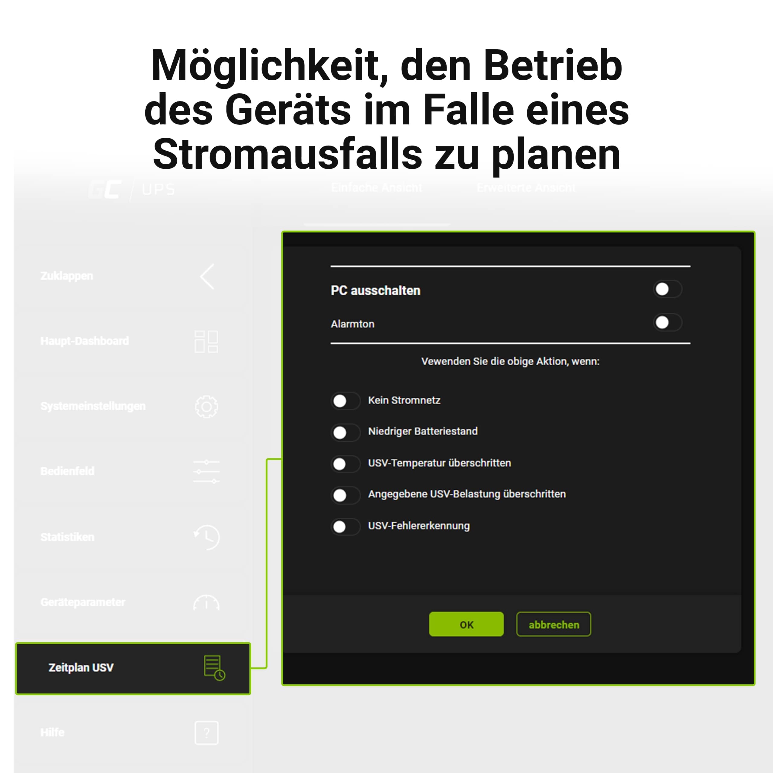Green Cell USV 600-999VA 360W UPS Unterbrechungsfreie Stromversorgung mit spezielle Anwendung Überspannungsschutz 230V Line-Interactive Spannungsregelung AVR USV-Anlage USB/RJ11 2X Schuko LCD Display 5