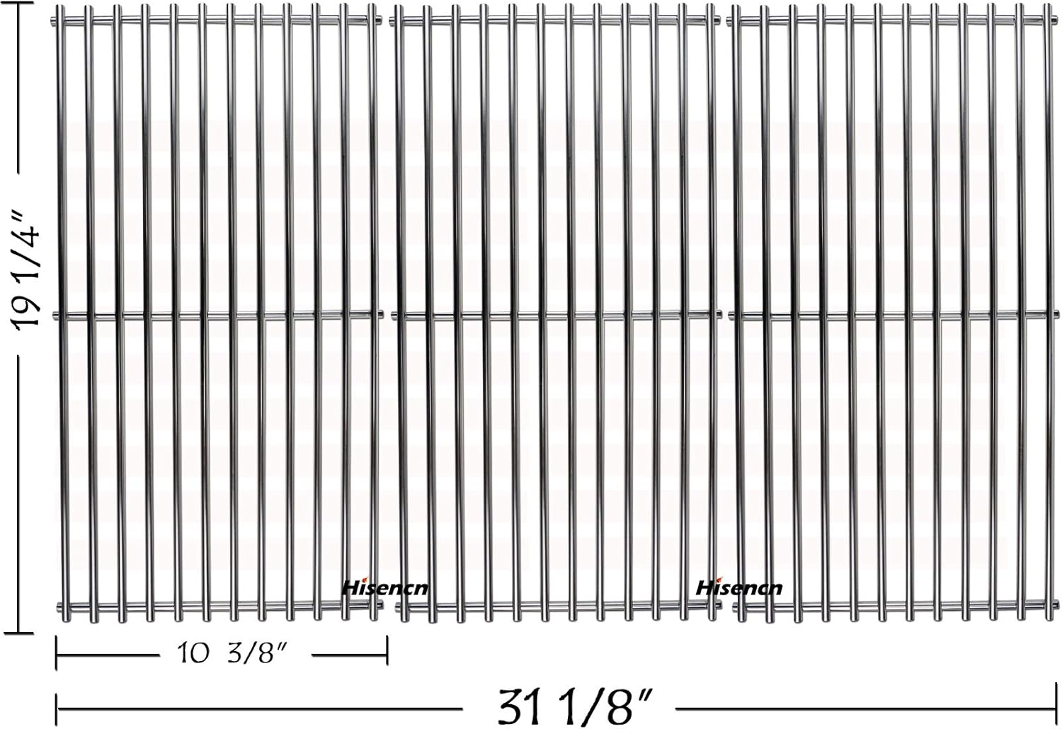 Hisencn Repair kit Replacement for Jenn Air 720-0337, 7200337, 720 0337 Gas Grill Model, 4pack Stainless Steel Burners Pipe Tube, Heat Plates Sheild Tent, Set of 3 Grill Cooking Grid Grates : Garden & Outdoor