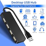 Herfair 4 Port USB 2.0 Hub Expander Splitter Ultra-Slim for PC Laptop MacBook view 7