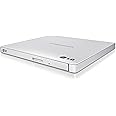 LG Electronics USB 3.0 Compatible Super-Multi Slim Portable DVD+/-RW External Drive for PC Windows, Linux, Mac OS with M-DISC support GP65NW60 (White)