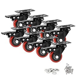 Caster Wheels, Heavy Duty 2 Inch Casters Set of