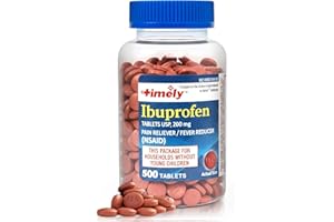 TIME-CAP LABS, INC. TIME-Cap Labs 500 Tablets Ibuprofen 200mg Coated - Pain Reliever & Fever Reducer (NSAID) for Adults, Helps with Headache, Back Pain, Muscle Aches, Toothaches, Menstrual Cramps & Minor Arthritis Pain