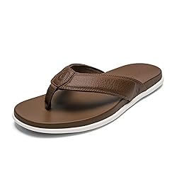 OLUKAI Olali Men's Leather Sandals, Versatile