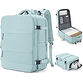 coowoz Large Travel Backpack Carry On for Women Man Gym Backpacks with Laptop Compartment Mochila de Viaje Teacher Personal Item Backpack Rucksack Airplane Accessories Must Haves Blue