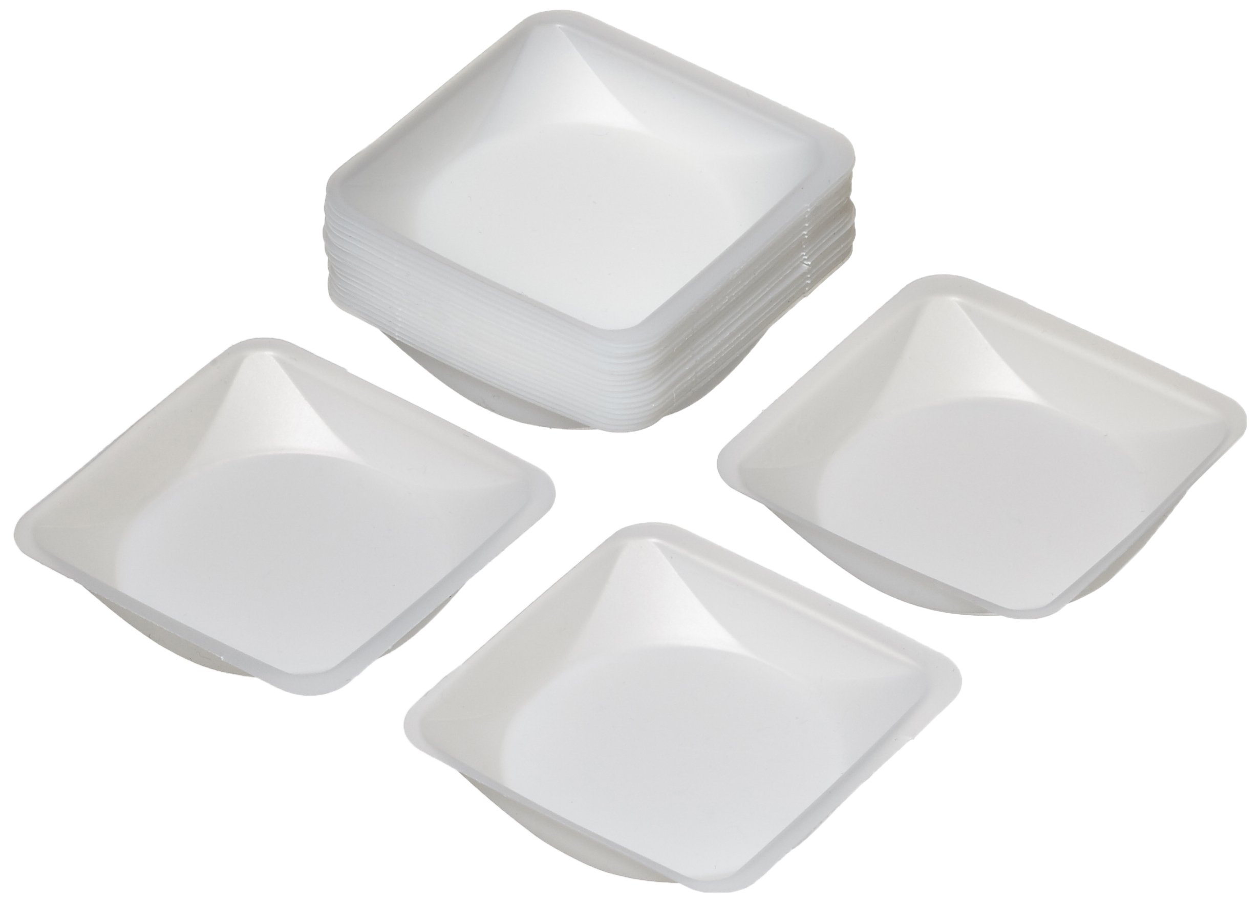 Neolab 1 1124 Disposable Weighing Bowl, 41 mm x 41 mm x 8 mm – White (Pack of 500)
