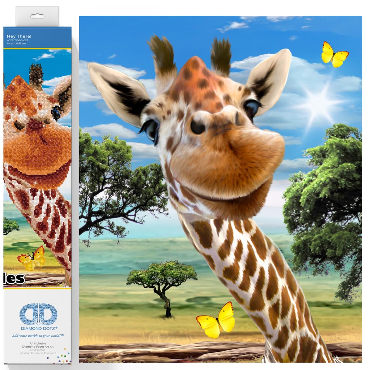 DIAMOND DOTZ DD10 Intermediate Kit, Hey There, 52 x 42 cm