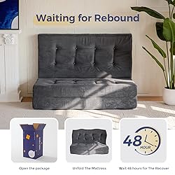 MAXYOYO Tri-Fold Mattress, 6 Inch Tufted Folding