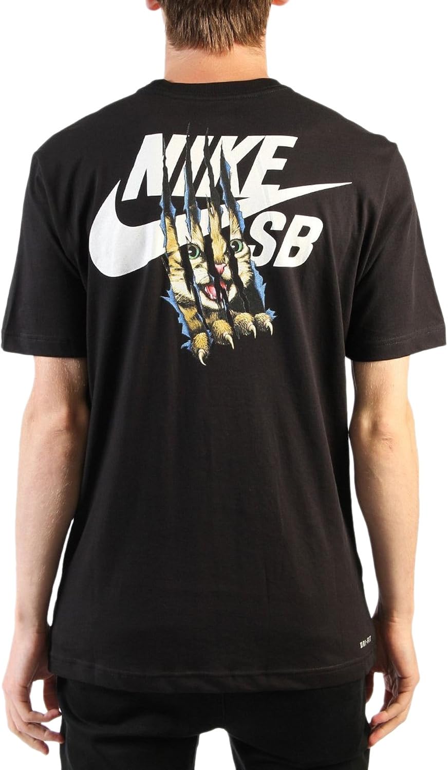 Amazon ナイキ Nike Sb Cat Scratch Dri Fit Tee Black Tシャツ 黒 並行輸入品 S Tシャツ カットソー 通販