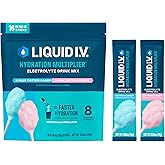 Liquid I.V.® Hydration Multiplier - Cotton Candy | Electrolyte Powder Drink Mix | 1 Pack (16 Servings)