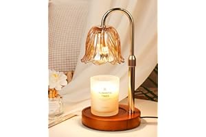 Candle Warmer Lamp with Timer & Dimmer, Adjustable Height Christmas Gifts Birthday Gifts for Women Mom, Flower Candle Lamp Wa