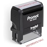 Promot Reference Only - Self Inking Rubber Stamp - Ink Stamps | Prevents Document Misuse, Clearly Identifies Informational Copies, Reduces Processing Errors, Crisp Professional Imprint