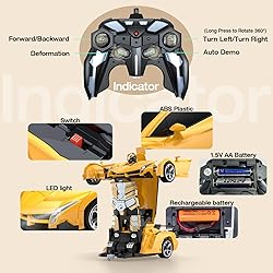 KKM Remote Control Car Toy, 2.4Ghz Transform Robot