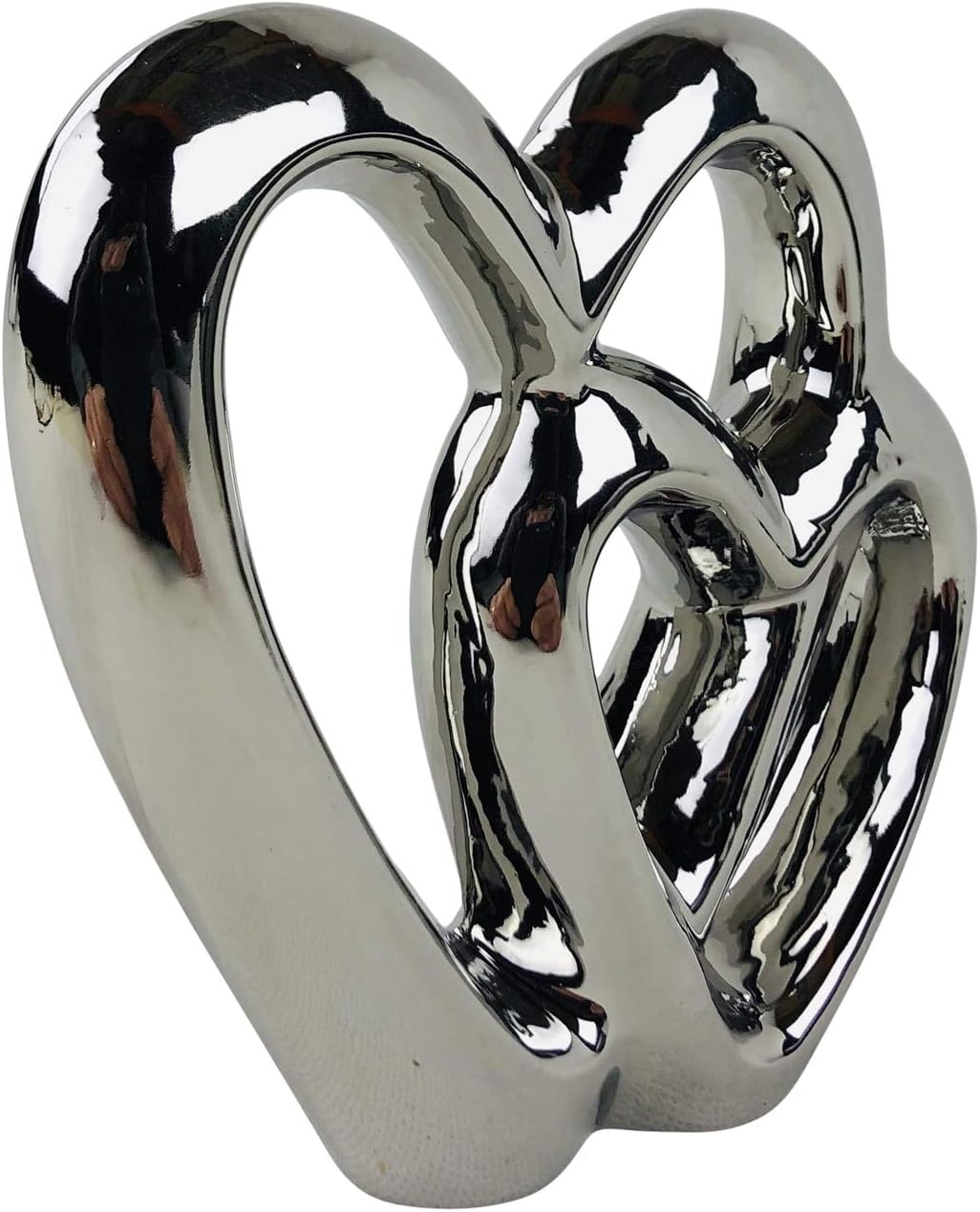 SIL Interiors Silver Double Heart Ornament - Image 3