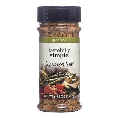 Tastefully Simple Seasoned Salt - Perfect for Beef, Chicken, Fish, Pork, Vegetables and Everything in Between - Kosher - 6.75 oz (1-Pack)