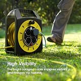 SLx 25m Outdoor Extension Lead 4 Socket Reel 13A UK Plug Thermal Cut Out view 6