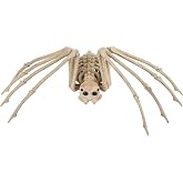 Crazy Bonez Skeleton Spider Halloween Decoration, 20.5 x 12 Inch | Bendable Legs, Durable All-Weather Plastic Spooky Prop for Indoor or Outdoor Displays