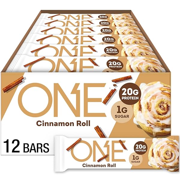 ONE PROTEIN BARS, CINNAMON ROLL, GLUTEN FREE WITH...