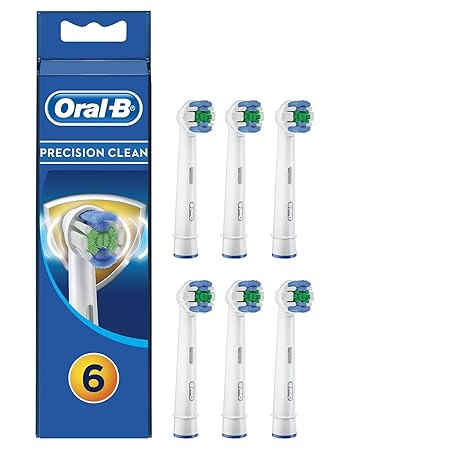 Oral-B Precision Clean Aufsteckbürsten, mit Bakterienschutz, Verhindert bakterielles Wachstum auf den Borsten, 6 Stück