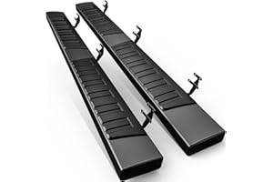 AUTOSAVER88 Running Boards Compatible with 2015-2026 Ford F-150 SuperCrew Cab & 2017-2024 Ford F-250 F-350 Super Duty Crew Cab, 6 inches Black Textured Aluminum Side Steps Nerf Bars, f150 Running Boards