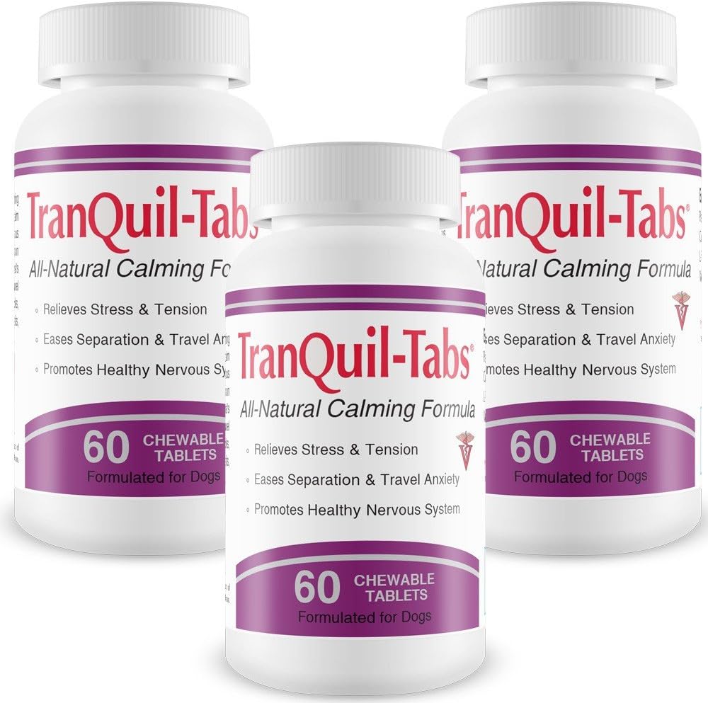 3 Pack TranQuilTabs for Dogs (180 Tablets)