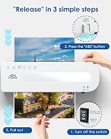 MAXDONE Laminator A4 Cold/Hot Dual Mode 50 Pouches 90s Warm Up 320mm/min view 5