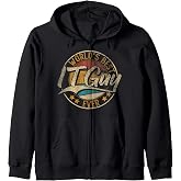 Worlds Best IT Guy | Computer IT Nerd | Tech Support Zip Hoodie