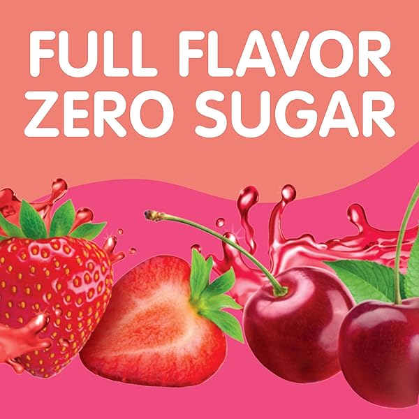 SNACK PACK ZERO SUGAR STRAWBERRY AND CHERRY FLAVORED LOW CALORIE JUICY GELS CUPS, 3.25 OZ., 12-COUNT FAMILY PACK