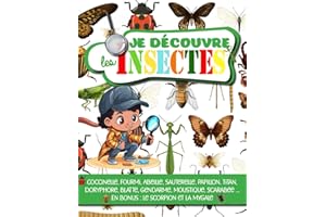 Je découvre les Insectes - de 7 à 77 ans: Découvre et apprends à reconnaitre les insectes avec ce livre descriptif sur les in