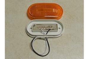KAPER II Optronics (1) Amber Camper Trailer Rv Light 6 LED 2 X 4 Surface Mount Clearance Marker