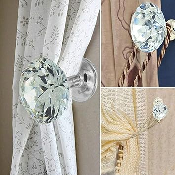 Buy Home Crraft Diamond Crystal Tie Back Hook Knob For Window