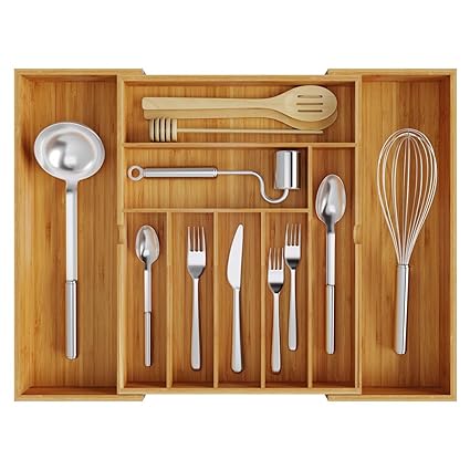 Buy Bameos Utensil Drawer Organizer Cutlery Tray Desk Drawer