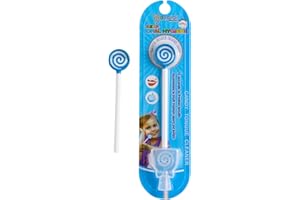 Kids Tongue Scraper or Cleaner Set – BPA-Free Plastic Dental Scrapers Helps Freshen Bad Breath, Remove Gunk – Multicolored with Easy-to-Grasp Handles and Brush Covers by 55Dental, Ages 2+ (Blue)