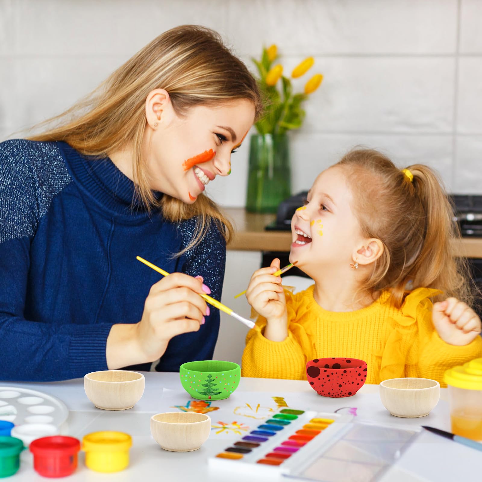 ZENFUN 20 Pack Wooden Pinch Bowls, Mini Unfinished Bowls Set for Dipping Sauce, Condiment Bowls, Condiment Cups, Nuts, Candy, Fruits, Appetizer, and Snacks - Image 4