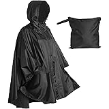 Heavy Duty Rain Poncho for Backpacking, Waterproof Lightweight for Adults, Military, Emergency, Camping, Men, Women