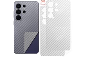 BETXELL (PACK2) S26 Ultra Skin Wrap 3M - Transparent Carbon Fiber Texture for Galaxy S26 Ultra Back Glass