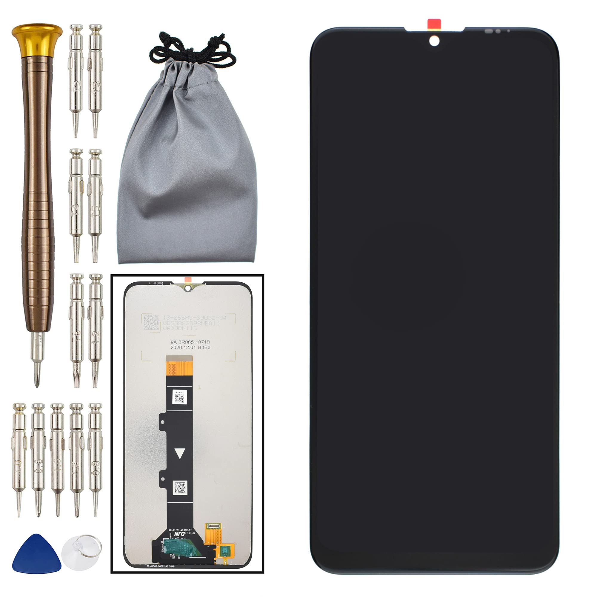 Double Sure LCD Display Touch Digitizer Screen for Motorola Moto G10Replacement Part Compatible withXT2127-2(Black) Comes with disassembly tool