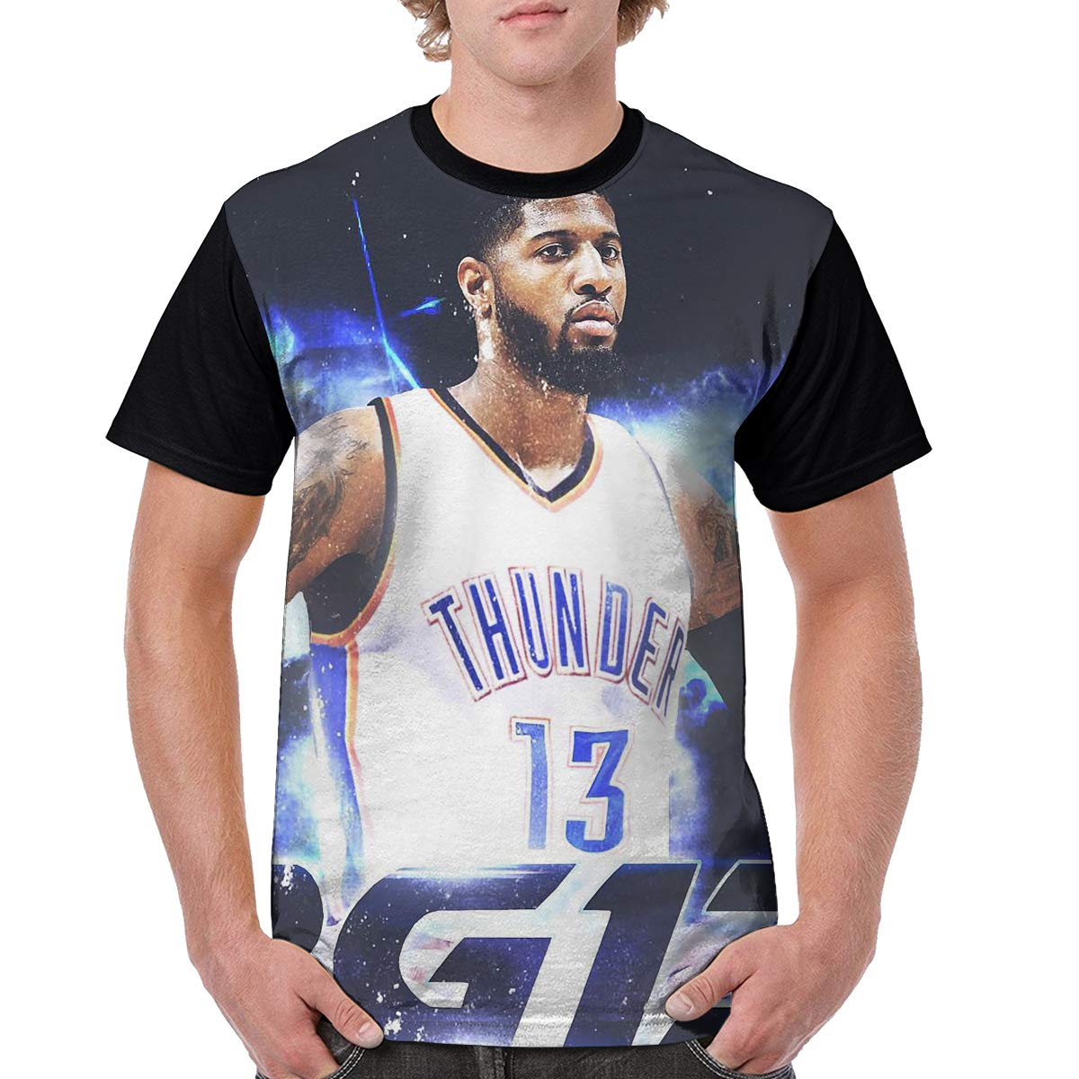 DLAZANA Playera de Manga Corta para Hombre, diseño de George 13 ...