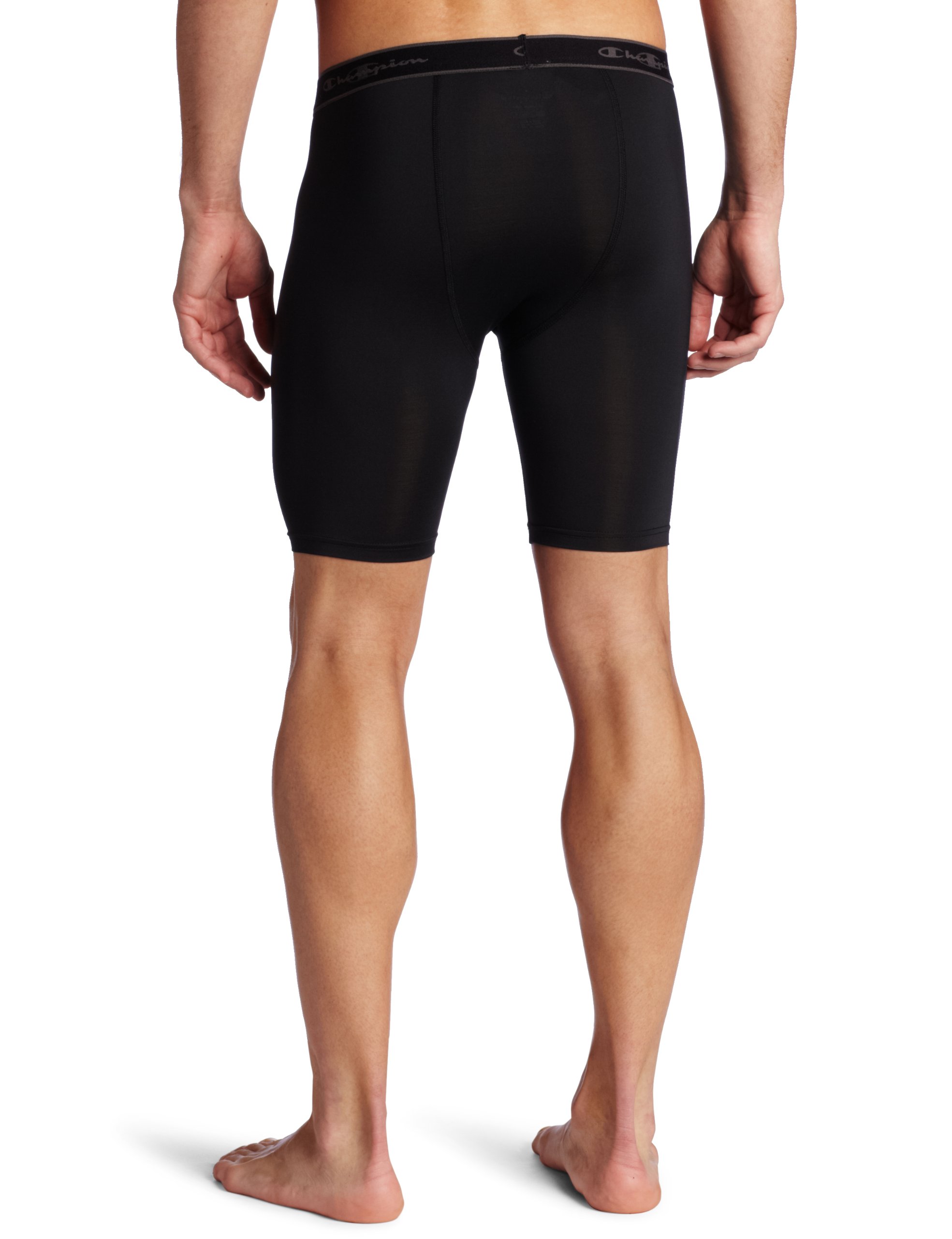 Champion Men's Compression 6 Inch Inseam Short,Black,XLarge on Galleon