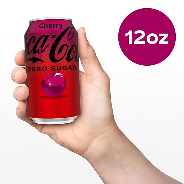 COCA-COLA CHERRY ZERO SODA, 12 FL OZ (PACK OF 12)