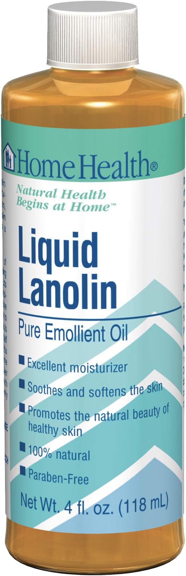 Home Health Liquid Lanolin 4 Oz Pure Emollient Moisturizer Skin Softener