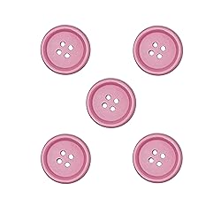 Libiline 100pcs Resin Button Solid Color 4Holes