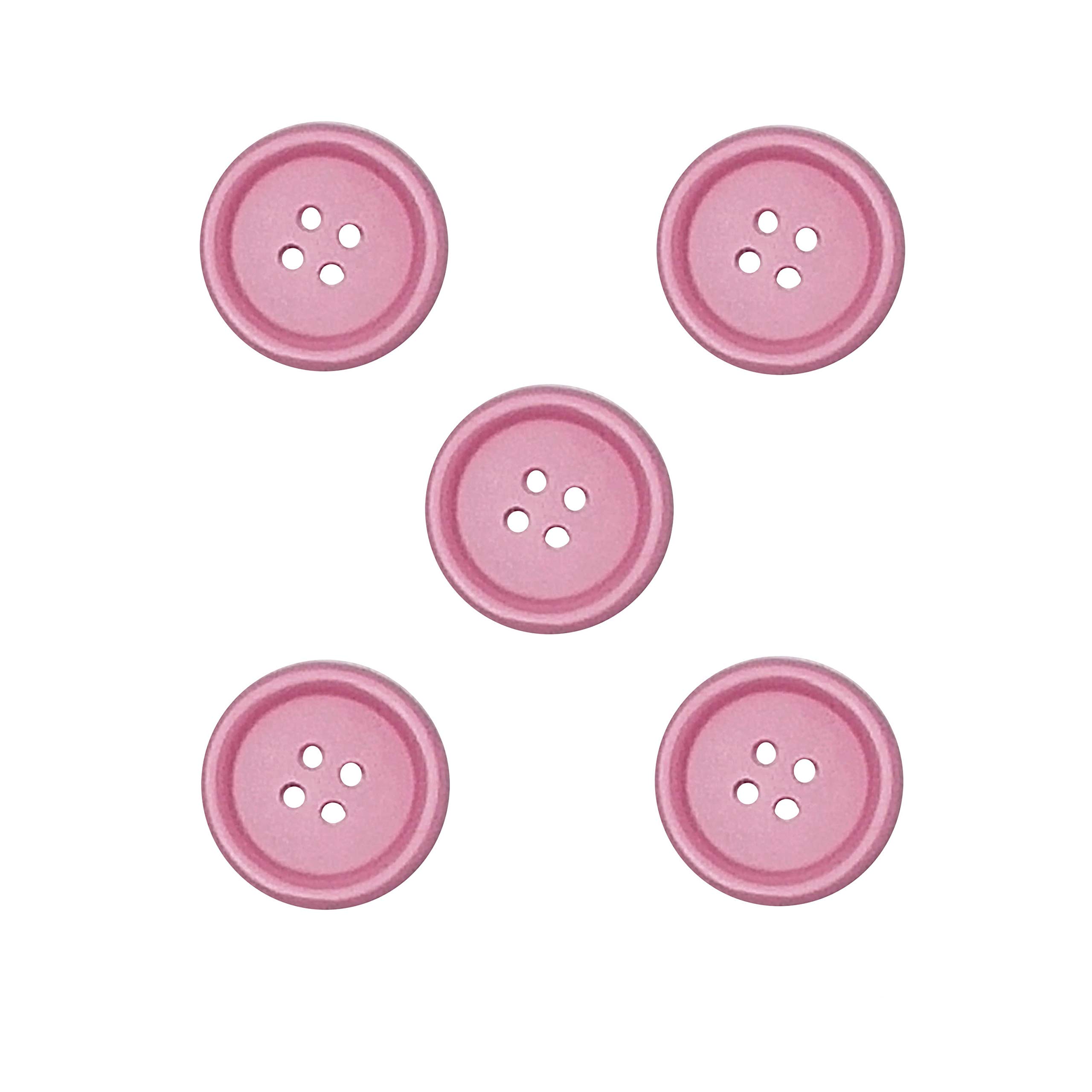 Libiline 100pcs Resin Button Solid Color 4Holes