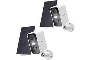 Solar Security Cameras Wireless Outdoor with Solar Panel, ieGeek 2 Pack 2K WiFi Wireless Camera for Home Security Surveillanc